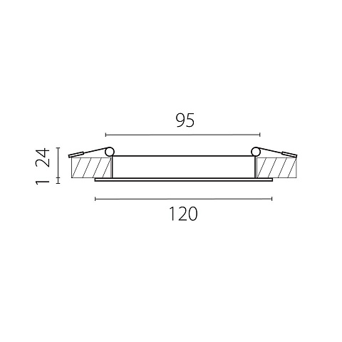 Встраиваемый светодиодный светильник Lightstar Zocco 223102-XS