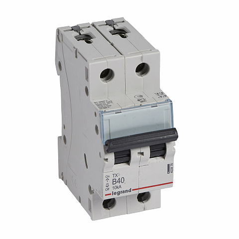 Legrand TX3 Автоматический выключатель 2P 40A (B) 6000/10kA