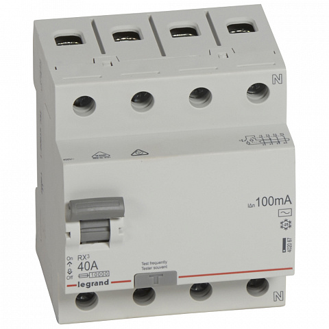 Legrand RX3 УЗО 4P 100мА 40А (AC)