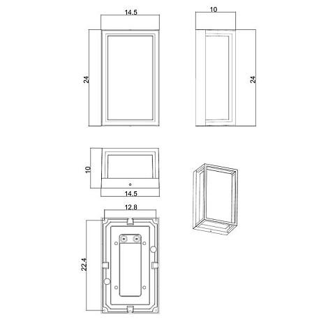 Светильник настенный ARTE Lamp A1332AL-1BK