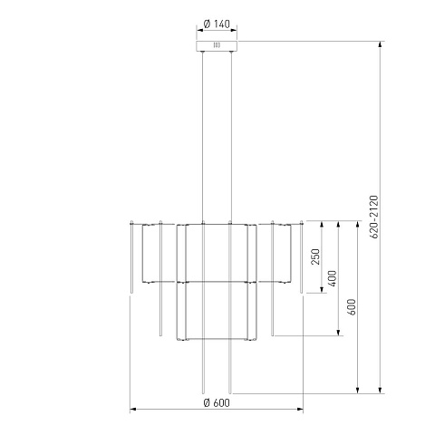 Подвесная светодиодная люстра Bogates Queen 91102 LED a072015