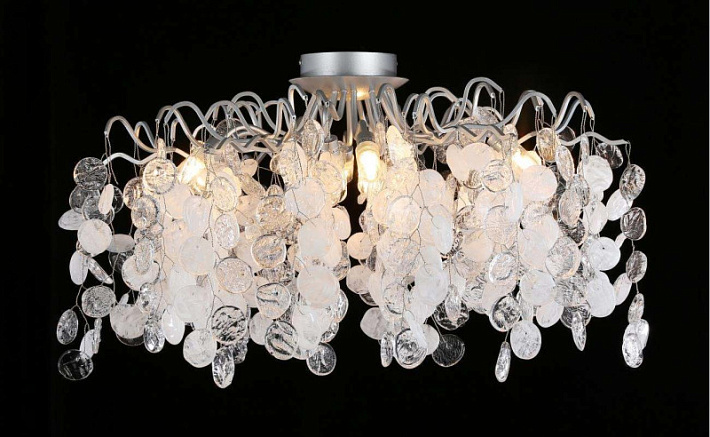 Накладная люстра Crystal Lux TENERIFE PL8 SILVER