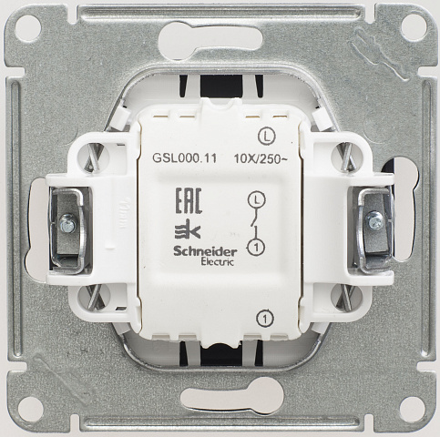 Systeme Electric Glossa Шоколад Выключатель 1-клавишный сх.1, 10AX