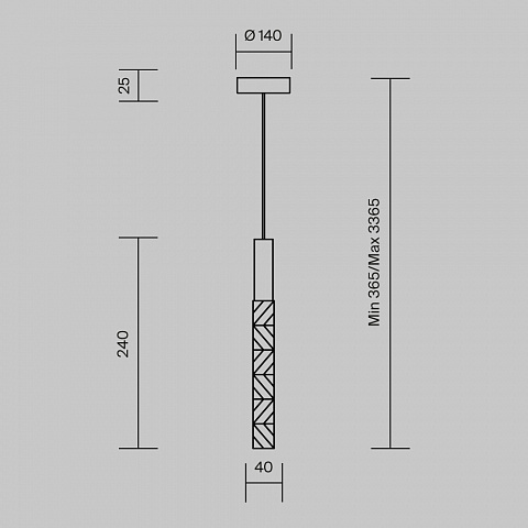Подвесной светильник Maytoni MOD328PL-L3CH3K