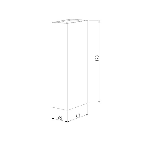 Светильник настенный Elektrostandard 35136/W 3000K черный