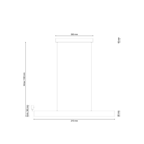 Подвесной светодиодный светильник Lucia Tucci Aero 206.30 Bianco Led