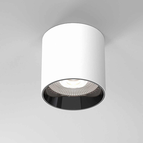 Накладной светодиодный светильник Elektrostandard Orson 25034/LED 10W 4200K белый/чёрный жемчуг a062929