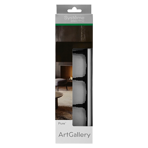 Systeme Electric ArtGallery Pure Органическое стекло Алюминий Рамка 4-ая