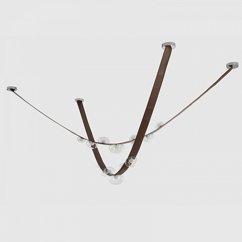 Подвесной светильник Crystal Lux BOSQUE SP7 L3000 BROWN/TRANSPARENT