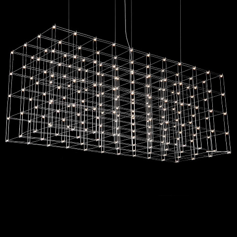 Подвесная люстра Imperium Loft Quasar Cosmos Square Led Pendant Light 80/80/200 252290-22