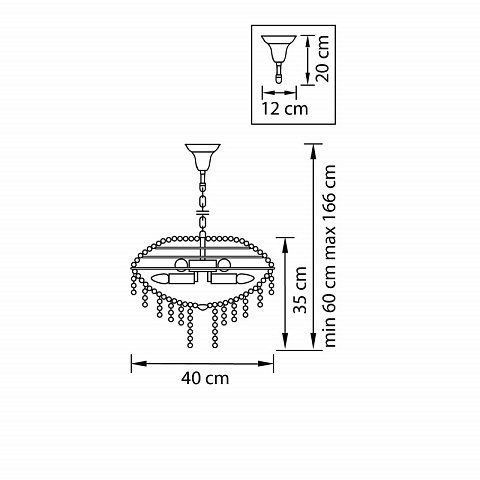 Подвесная люстра Lightstar 700090