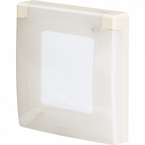 Legrand INSPIRIA Слоновая кость Рамка с защитной крышкой IP 44
