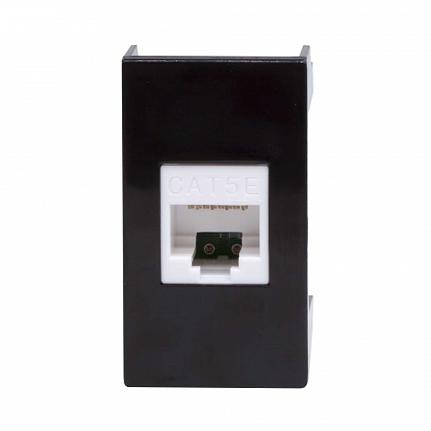 DKC Розетка RJ-45 кат.5E,Viva,1 мод.,черн