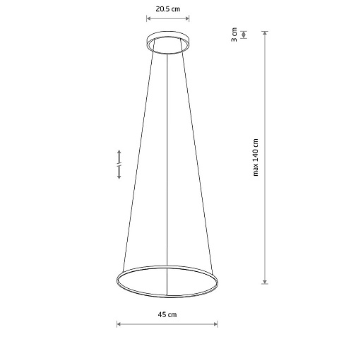 Подвесная люстра Nowodvorski Circolo Led S Black 10863