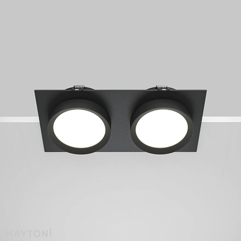 Встраиваемый светильник Maytoni DL086-02-GX53-SQ-B