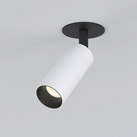 Встраиваемый светодиодный спот Elektrostandard Diffe 25039/Led белый/черный a058220