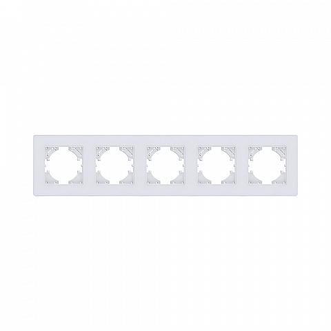 Рамка 5-постовая, белый Kollinger Eleganz Acryl EA5WH