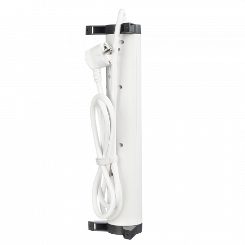 Legrand Revolution Комфорт Бело-черный Удлинитель 3x2К+З с 2xUSB A+C (3А), кабель 1,5м, плоские розетки, УЗИП с индикацией, фиксируемый поворотный бло