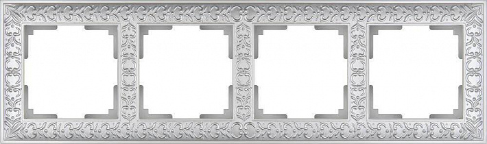Рамка Werkel Antik на 4 поста жемчужный WL07-Frame-04 4690389063527