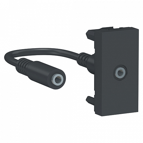 Schneider Electric Unica Modular Антрацит Розетка Minijack, 1 модуль