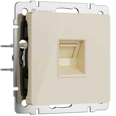 Розетка Werkel Ethernet RJ-45 айвори акрил W1181043 4690389197116