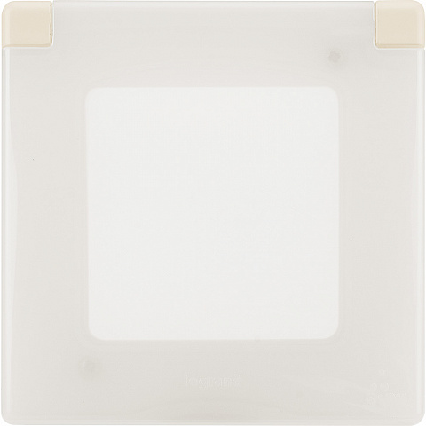 Legrand INSPIRIA Слоновая кость Рамка с защитной крышкой IP 44