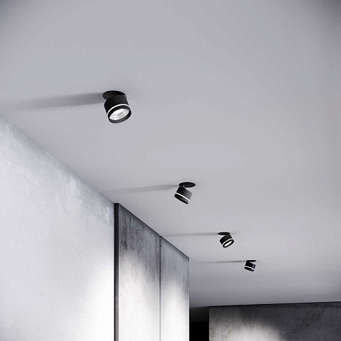 Встраиваемый светодиодный светильник Elektrostandard Stark 25035/LED 8W 4200K чёрный a062932
