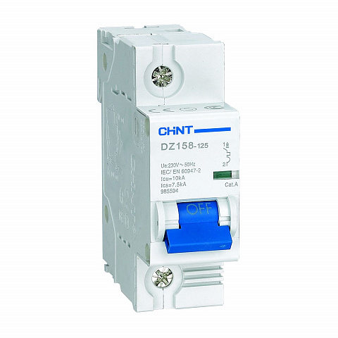 CHINT Авт. выкл. DZ158-125H 1P 100A 10kA х-ка (8-12In) (R)
