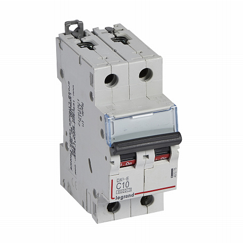 Legrand DX3-E Автоматический выключатель 2P 10А (С) 6000/6kA