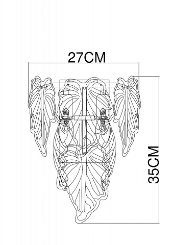 Бра ARTE Lamp A4070AP-2GO