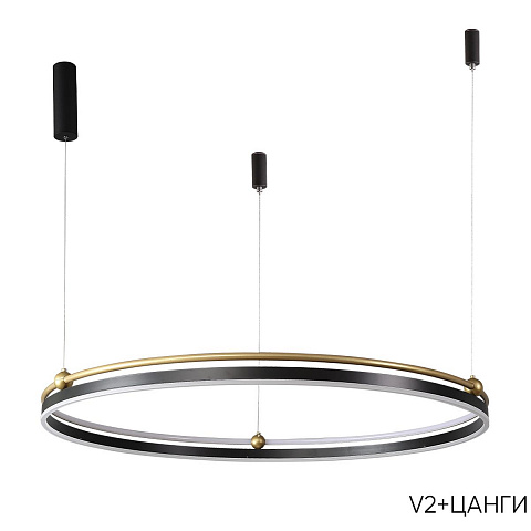 Подвесной светильник Crystal Lux FERNANDO SP88W LED BLACK/GOLD