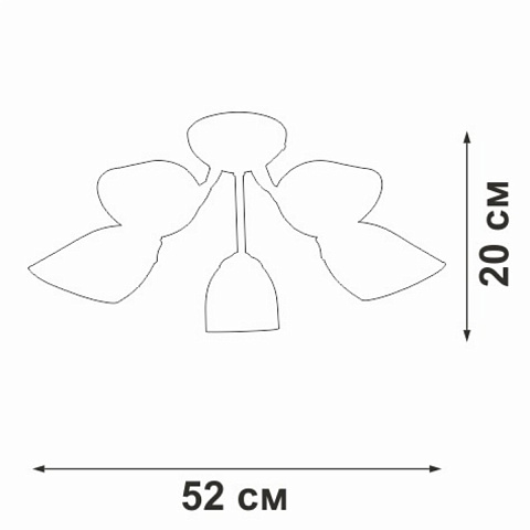 Накладная люстра Vitaluce V3405/5PL