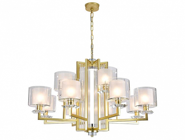 Подвесная люстра Newport 4408+4/C mat.gold