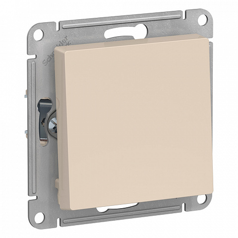 Systeme Electric AtlasDesign Беж Кнопка нажимная сх.1, 10АХ, механизм