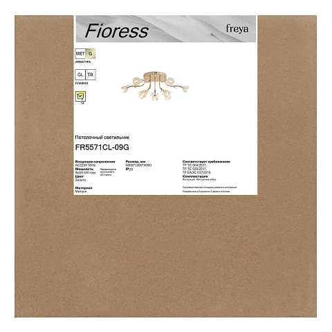 Накладная люстра Freya FR5571CL-09G
