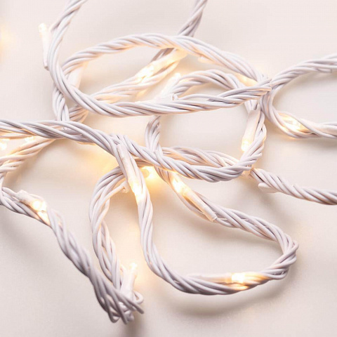 Светодиодная гирлянда Ardecoled нить 230V теплый белый ARD-String-Home-10000-White-99Led-Run Warm 025920