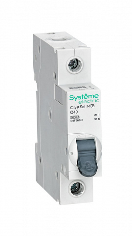 Systeme Electric City9 Set Автоматический выключатель (АВ) С 40А 1P 6kA 230В
