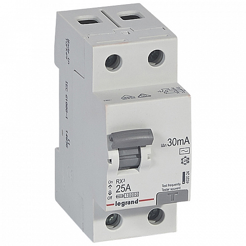 Legrand RX3 УЗО 2P 30мА 25А (AC)