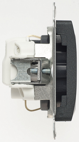 Systeme Electric Glossa Антрацит Розетка с/з, 16А