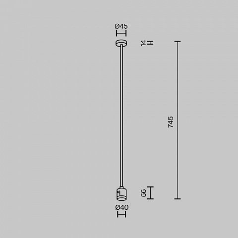 Крепление потолочное Maytoni Technical Accessories for tracks Flarity TRA159C-IPC1-BS