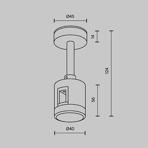 Стойка Maytoni TRA156C-IPC1-B