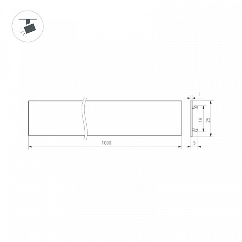Экран для шинопровода Arlight 038422