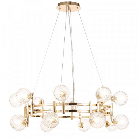 Подвесная люстра Crystal Lux LUXURY SP16 GOLD