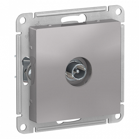 Systeme Electric AtlasDesign Алюминий Розетка TV проходная 4DB, механизм