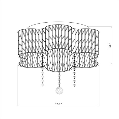 Накладная люстра ARTE Lamp A8565PL-4CL