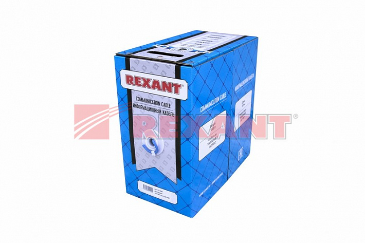 Кабель UTP 4PR 23AWG CAT6 305м Rexant