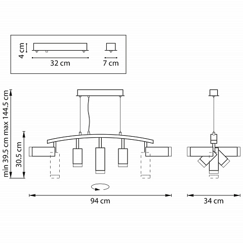 Подвесная люстра Lightstar LR7353728630