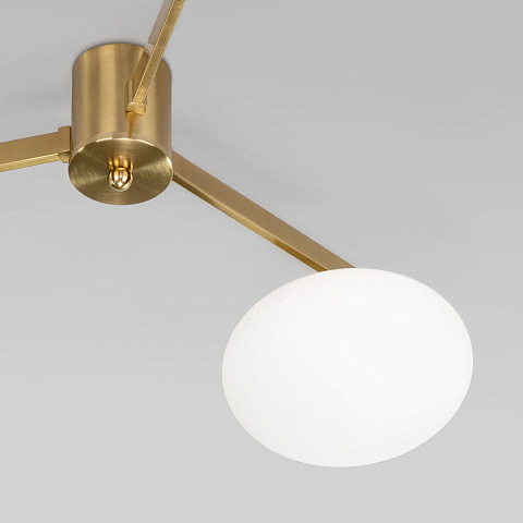 Потолочная люстра Eurosvet Opaline 70220/3 латунь