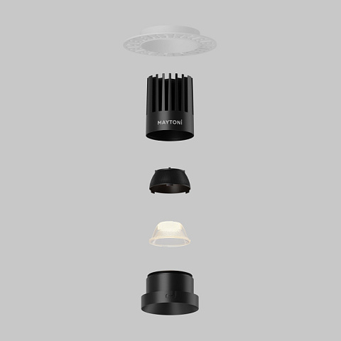 Встраиваемый светильник Maytoni DL121-15W-2.7K-TRS-B