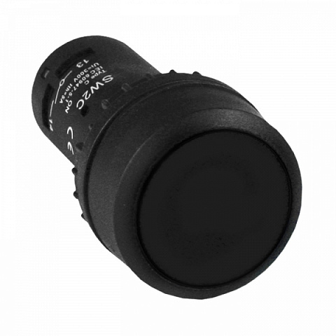 EKF PROxima Кнопка SW2C-11 возвратная черная NO+NC